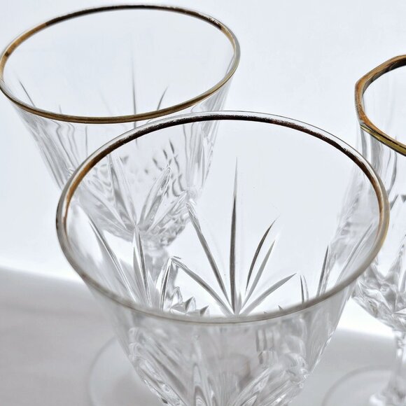 Mismatched Elegant Party Wine Glasses 4pc toasting glassware Longchamp Salzburg - Picture 10 of 12